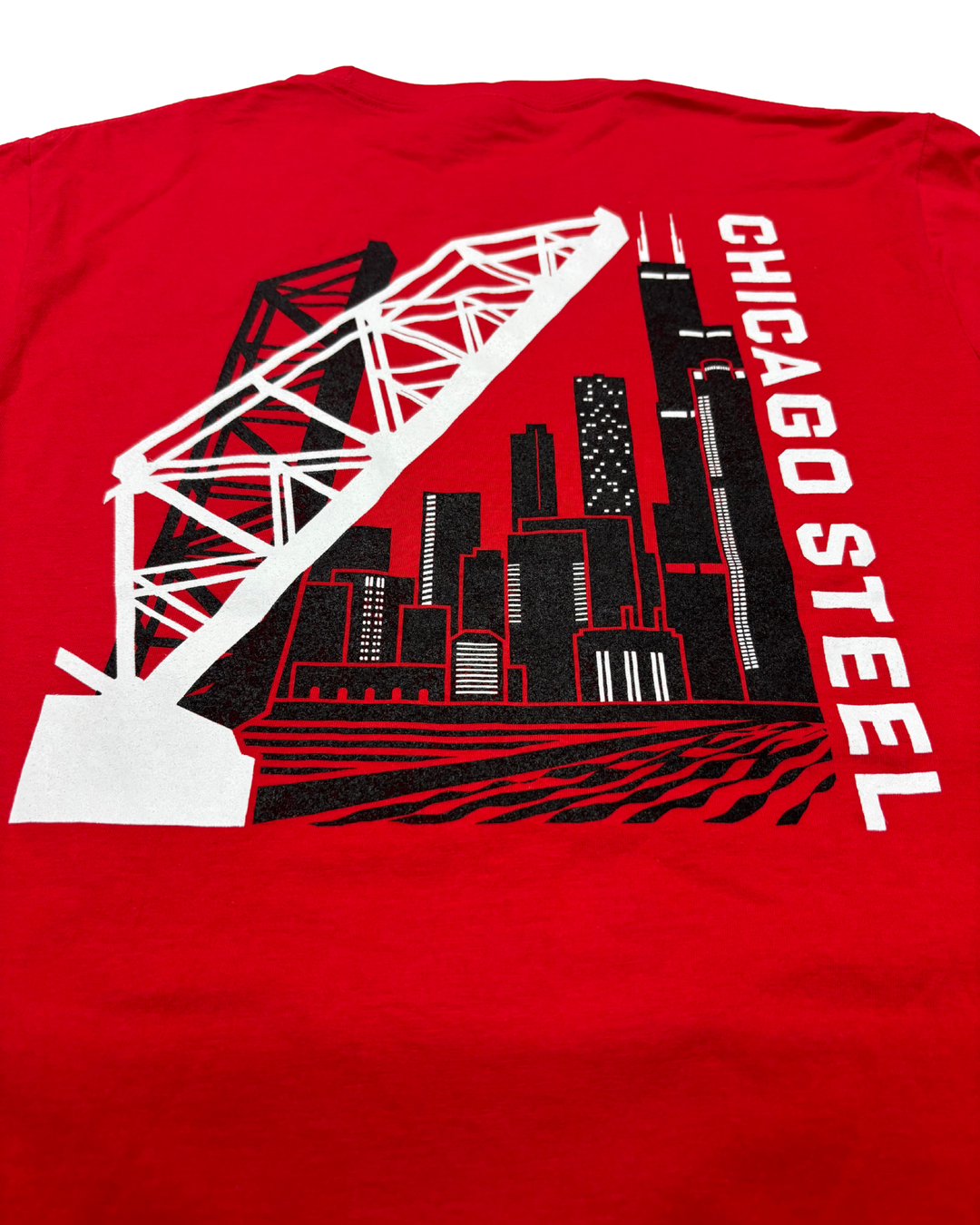 Chicago Steel Red Long Sleeve Tee