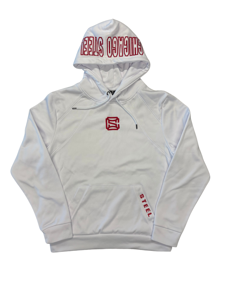 Chicago Steel White Hooded Sweatshirt