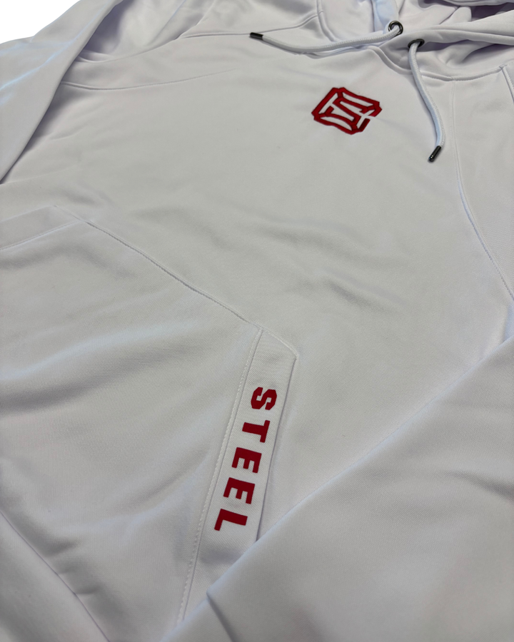 Chicago Steel White Hooded Sweatshirt