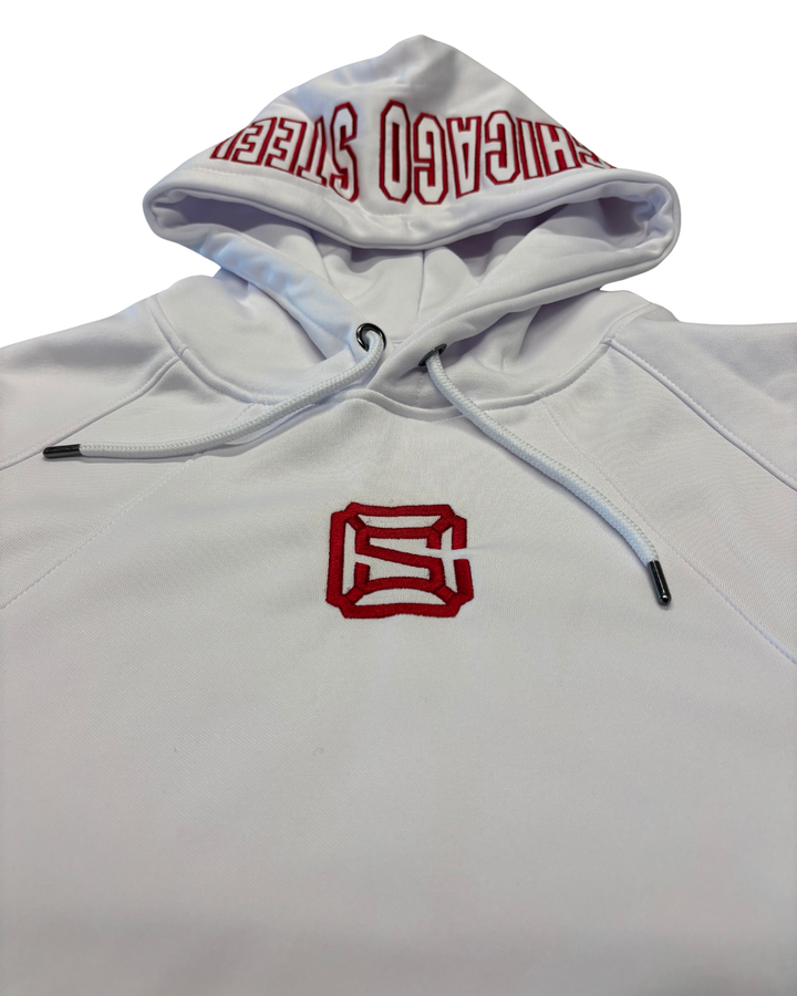 Chicago Steel White Hooded Sweatshirt