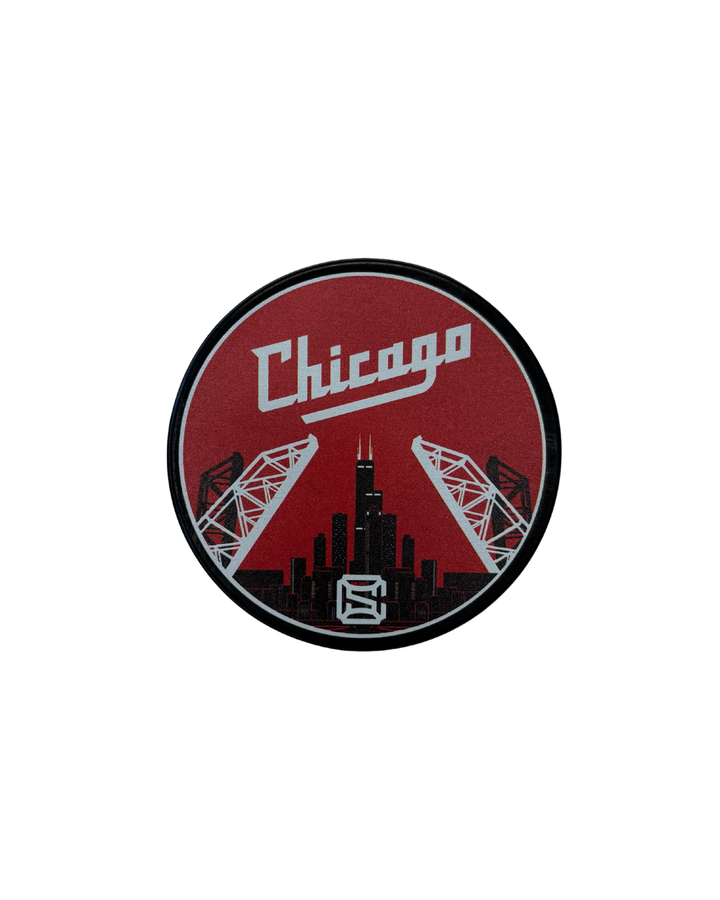 Chicago Steel Bridge Souvenir Puck