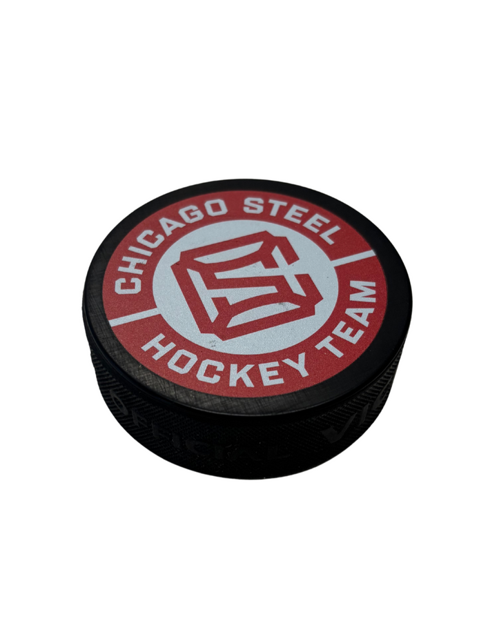 Chicago Steel My First Game Puck