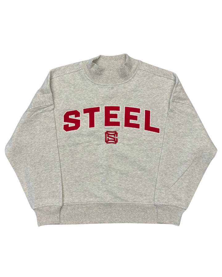 Chicago Steel Ladies Mock Neck Crew
