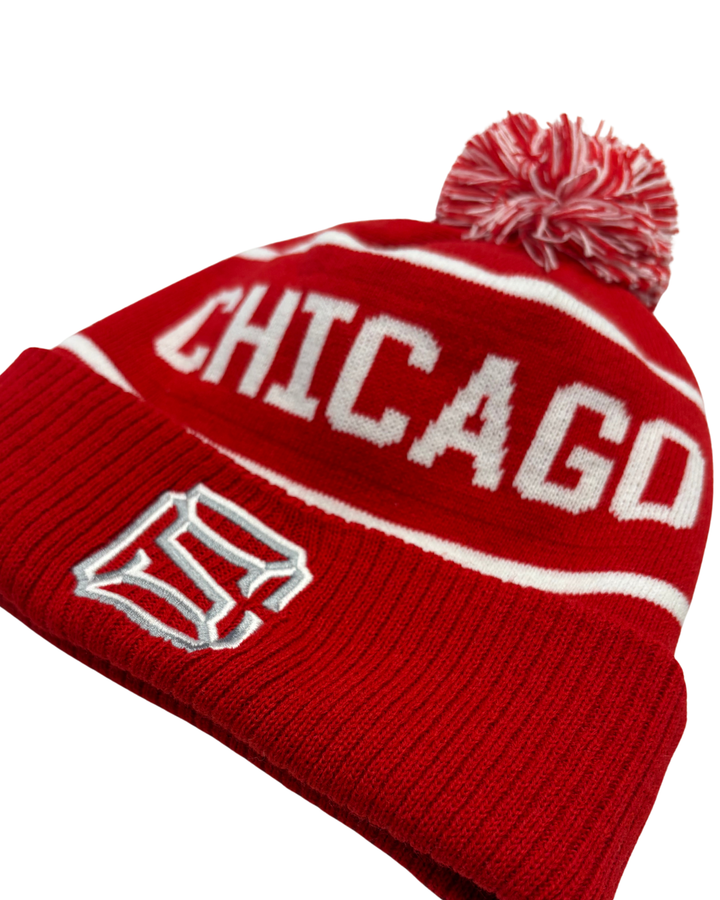 Chicago Steel Legacy Red Knit Beanie