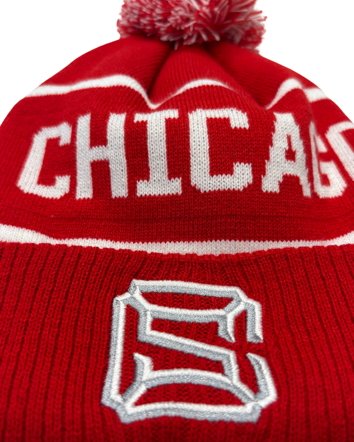 Chicago Steel Legacy Red Knit Beanie