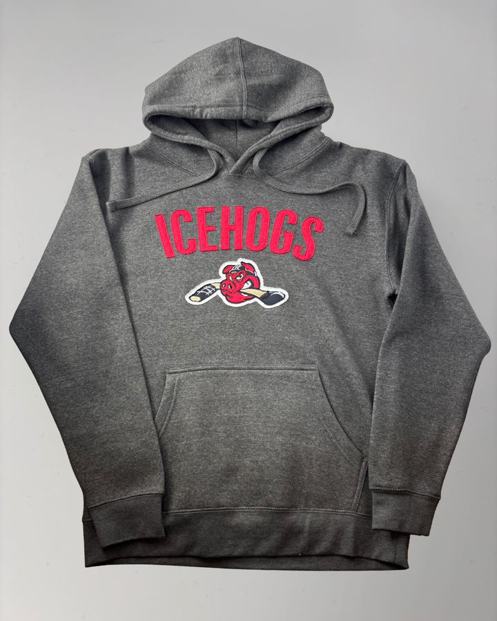 Rockford IceHogs Grey Collegiate Hoodie