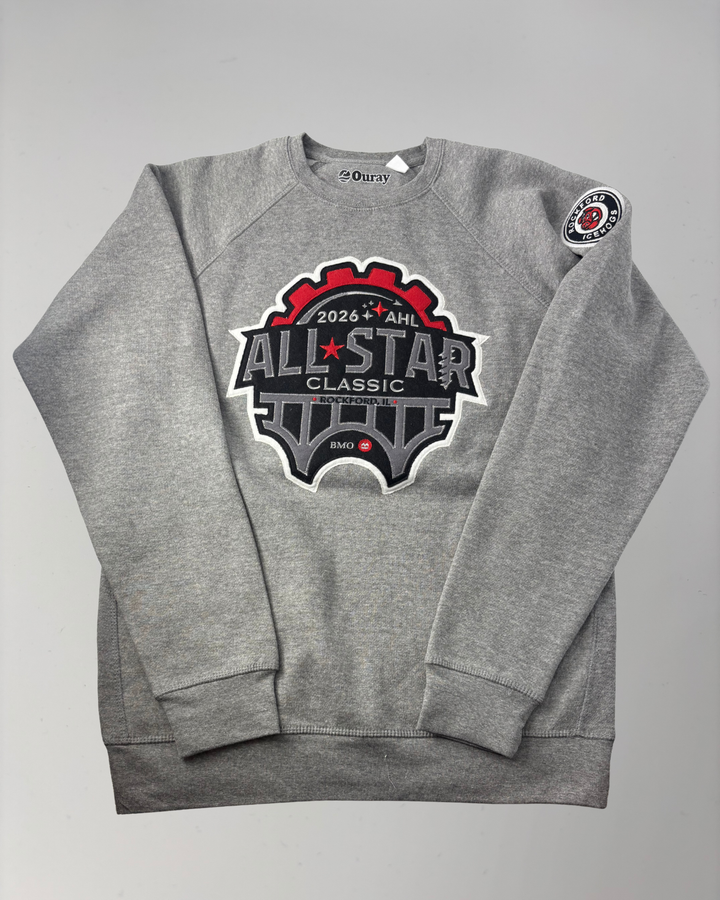 Rockford IceHogs Grey All Star Classic Crewneck