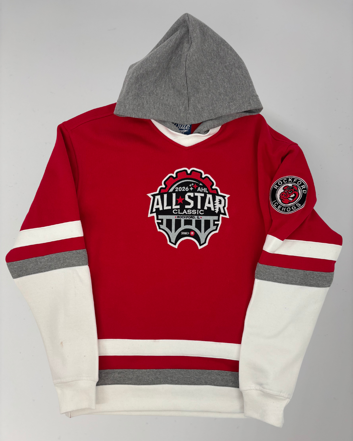 Rockford IceHogs Red All Star Hockey Hoodie