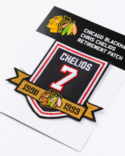 Chicago Blackhawks Chris Chelios Retirement Patch