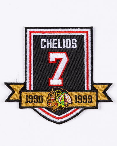 Chicago Blackhawks Chris Chelios Retirement Patch