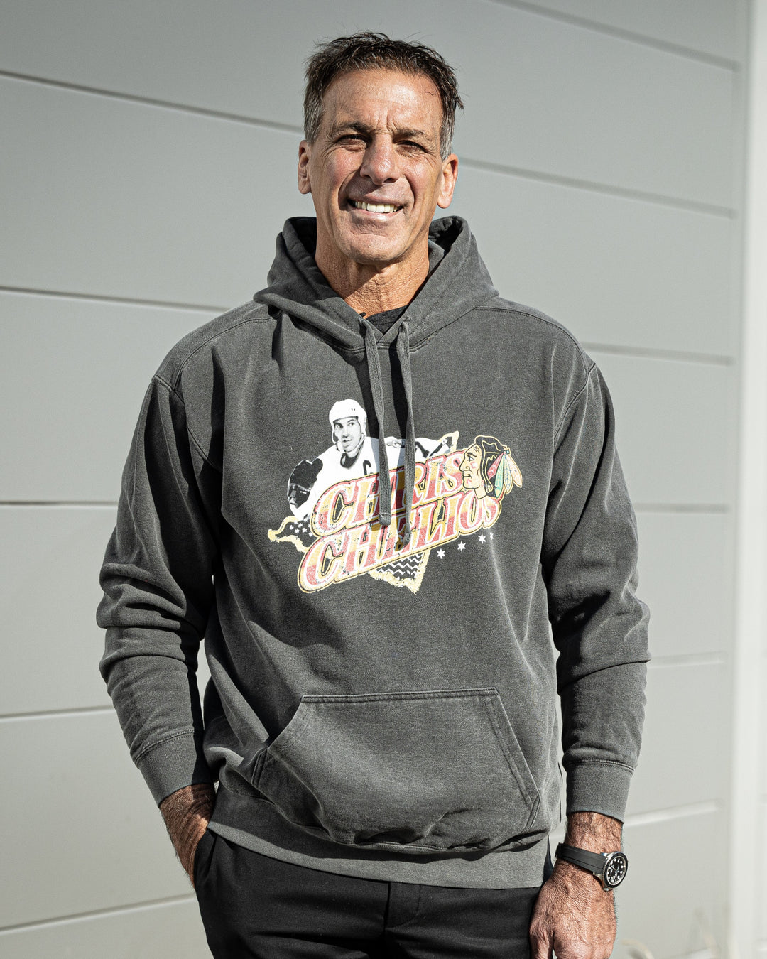 Chicago Blackhawks Chelios Retirement 90s Inspired Hoodie