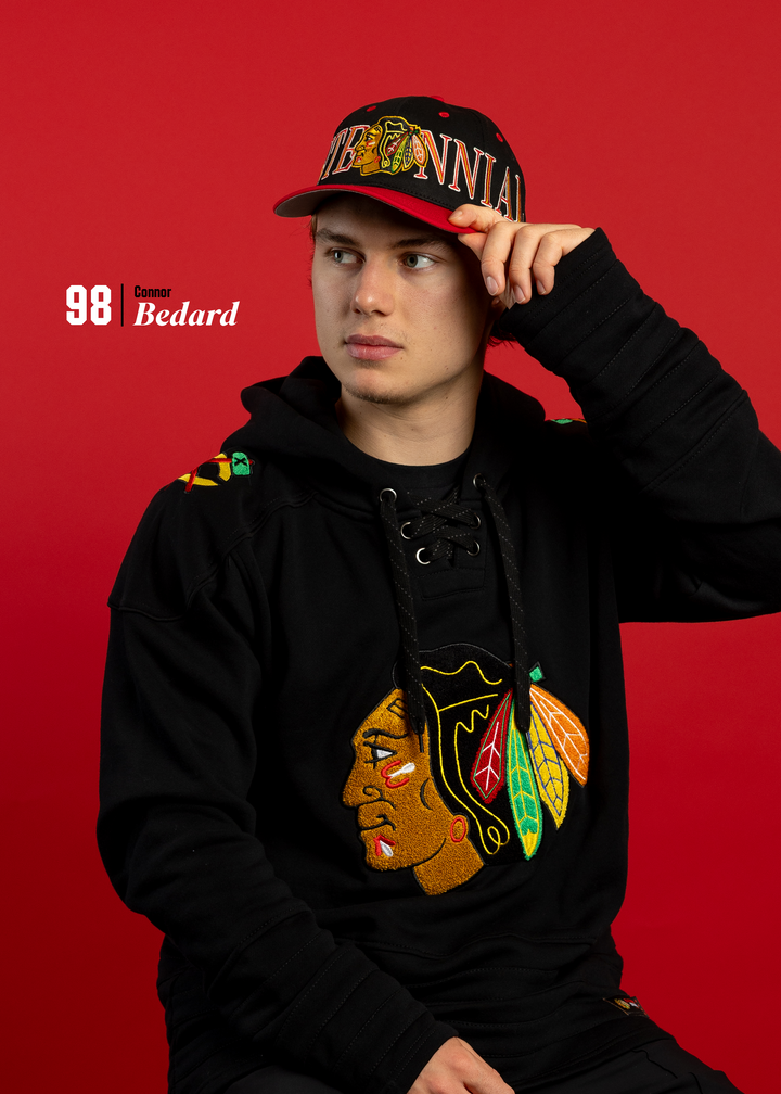 Blackhawks Originals Black Hockey Hoodie