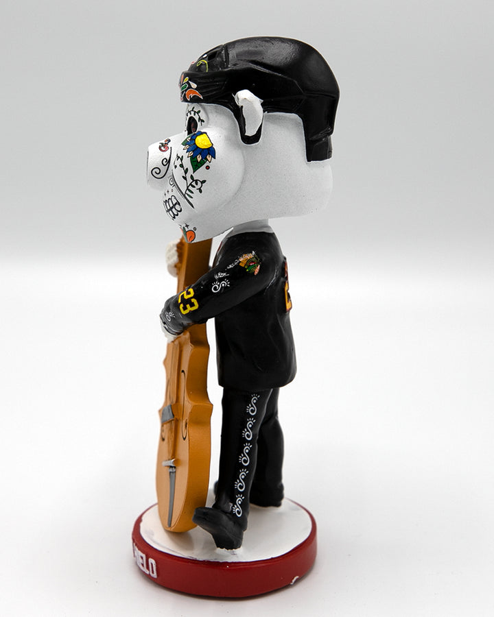 Rockford IceHogs Day of the Dead bobblehead - left side lay flat