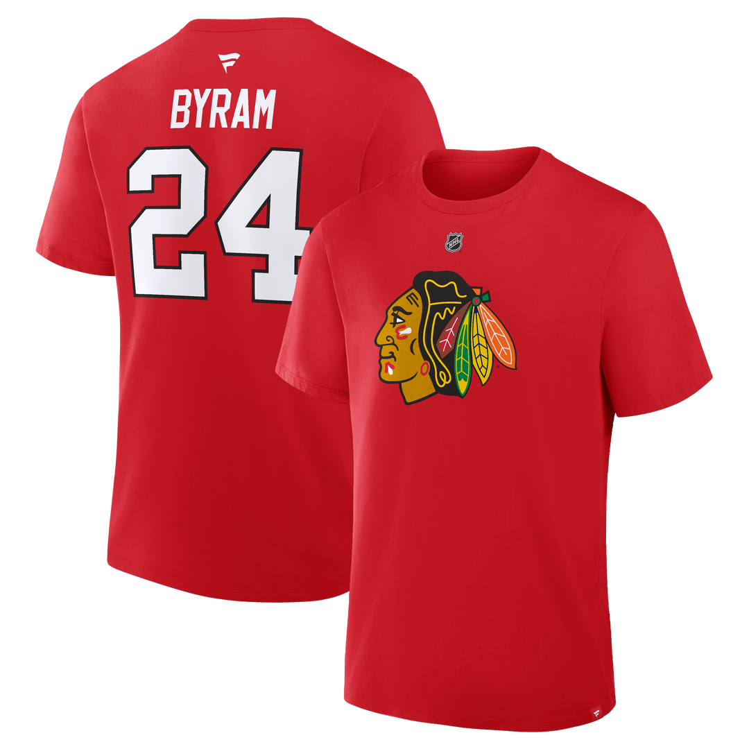Fanatics Bowen Byram Chicago Blackhawks Player Tee