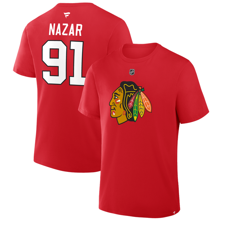 Fanatics Frank Nazar Chicago Blackhawks Player Tee