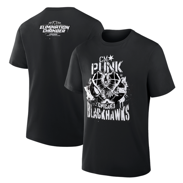 Chicago Blackhawks x CM Punk WWE Limited Edition Tee