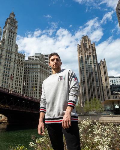 Four Stars Chicago Blackhawks Ribbed Crew