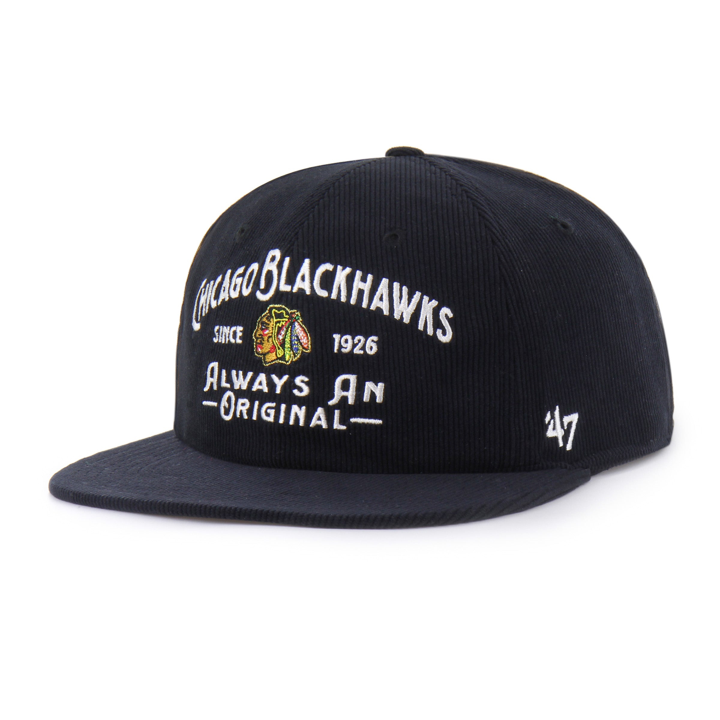 47 Chicago Blackhawks Centennial Whitlock Captain Corduroy Hat