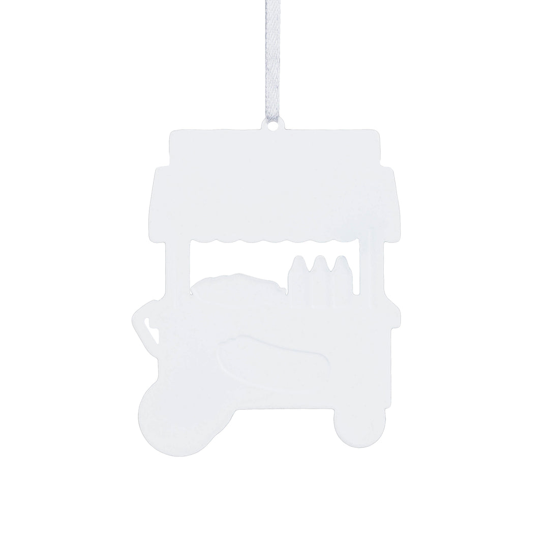 Chicago Blackhawks Metal Hot Dog Cart Ornament