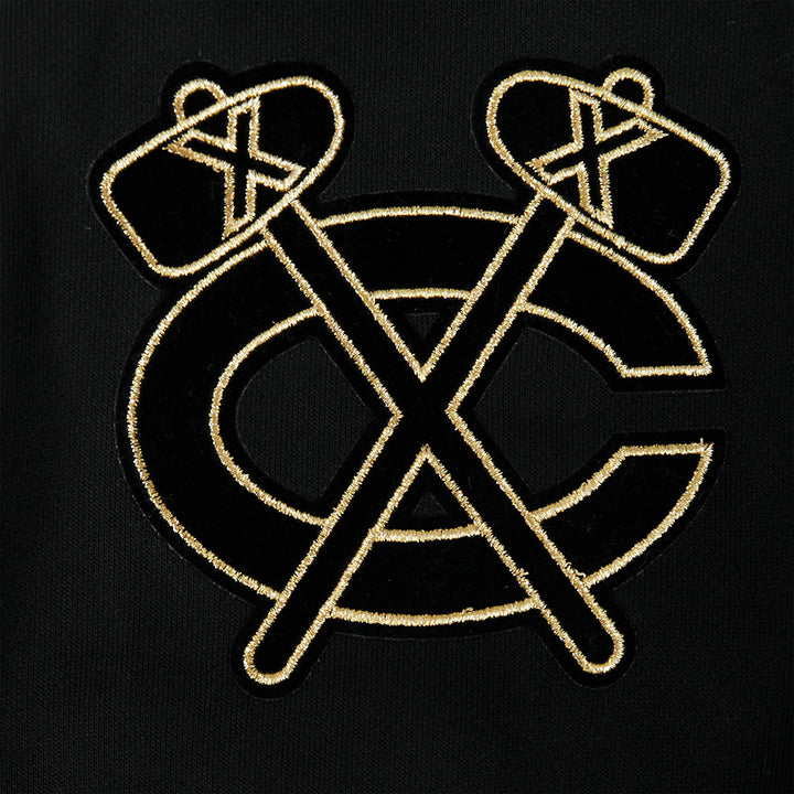 Pro Standard Chicago Blackhawks Centennial Black & Gold Hoodie