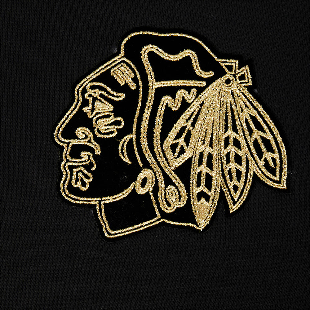 Pro Standard Chicago Blackhawks Centennial Black & Gold Hoodie