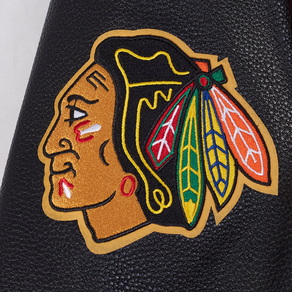 Pro Standard Chicago Blackhawks Centennial Badge Wool Varsity Jacket