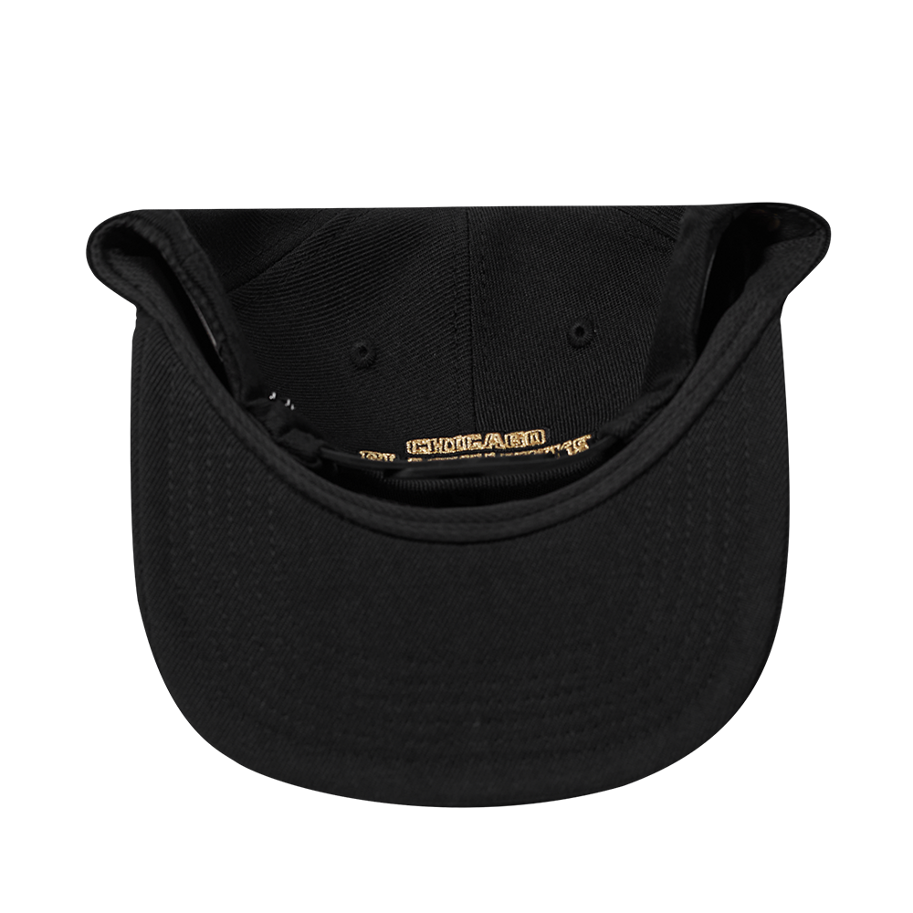 Pro Standard Chicago Blackhawks Centennial Black & Gold Wool Snapback