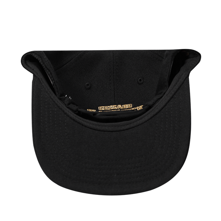 Pro Standard Chicago Blackhawks Centennial Black & Gold Wool Snapback