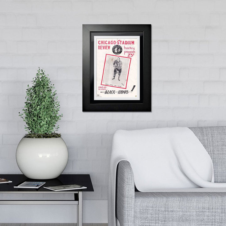 Chicago Blackhawks Framed Program Cover Chicago Stadium Review 1962 Edition 2