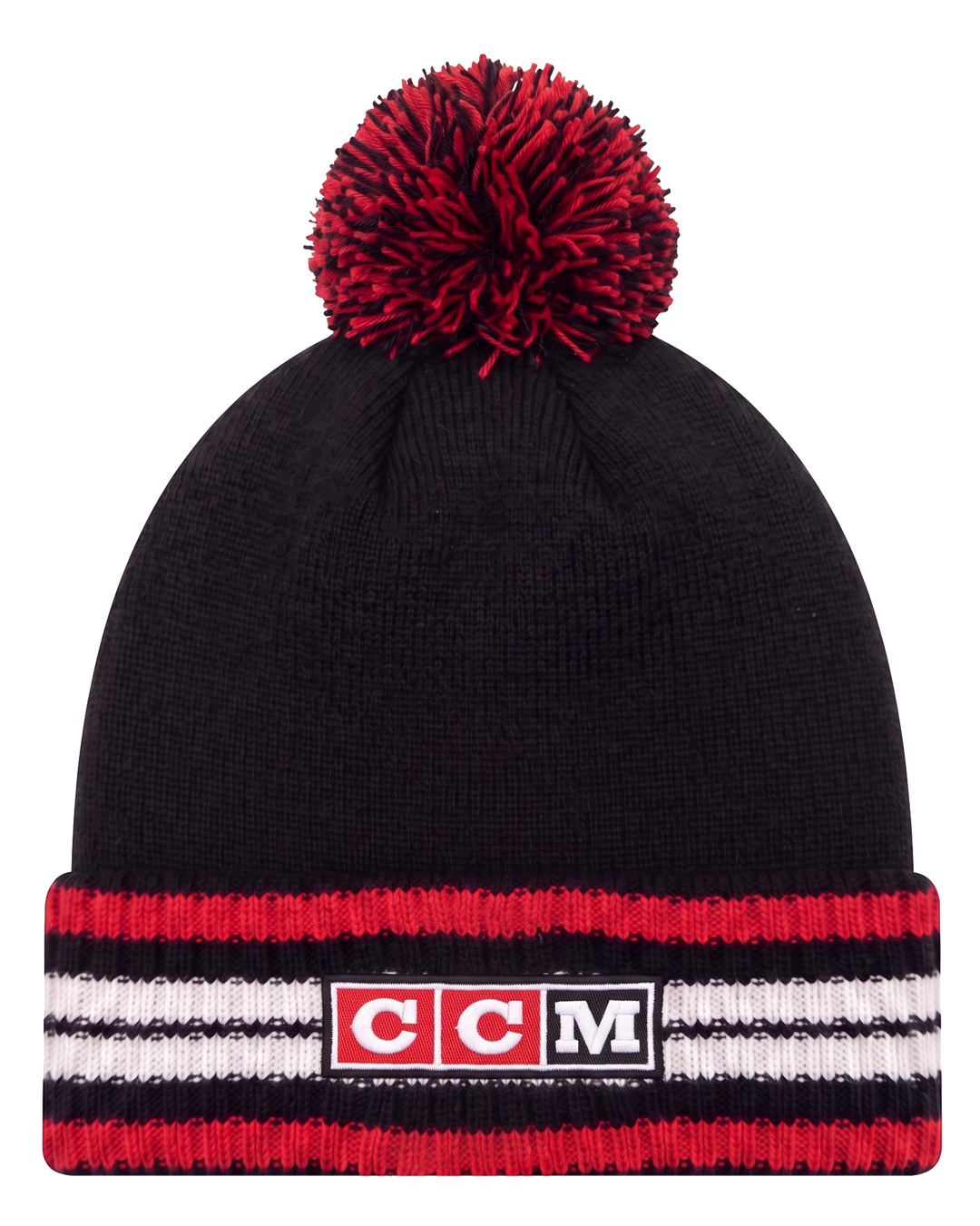 CCM Chicago Blackhawks Solid Pom Knit Hat