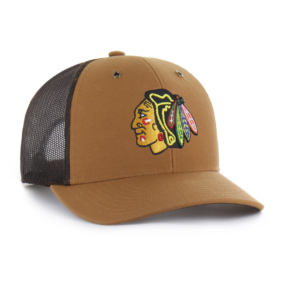 '47 Carhartt Brown Chicago Blackhawks Trucker
