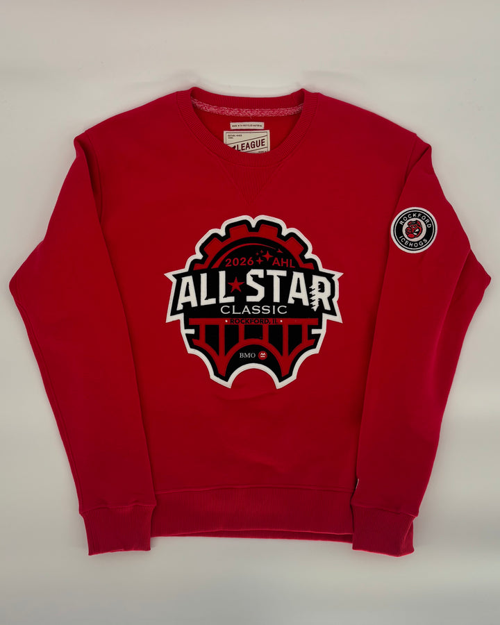 Rockford IceHogs Red All Star Crewneck