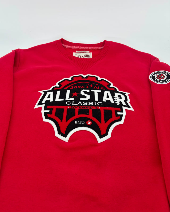 Rockford IceHogs Red All Star Crewneck