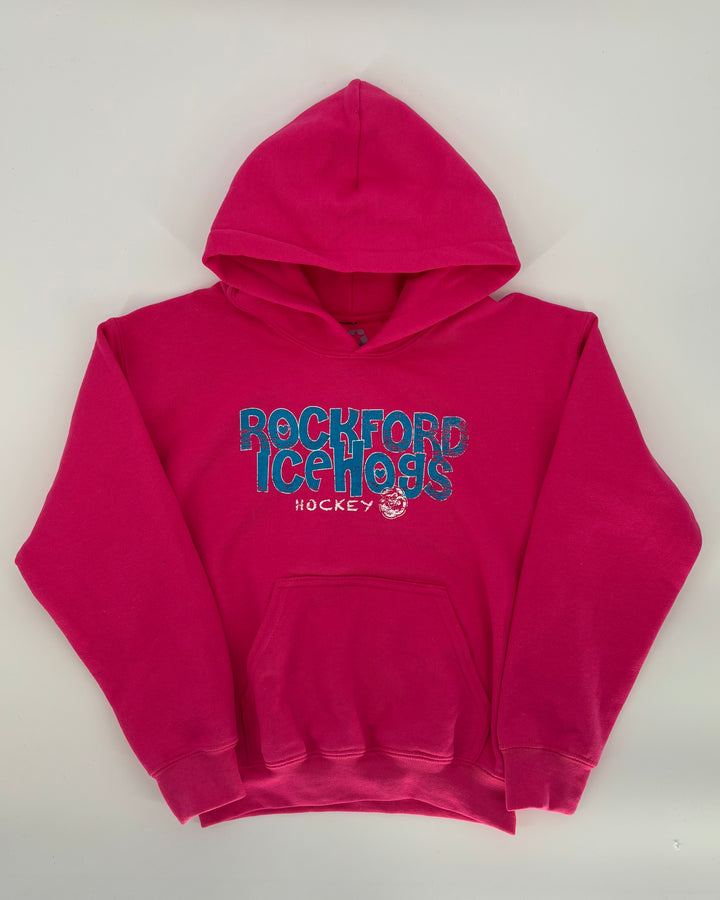 Youth Rockford IceHogs Pink Hoodie
