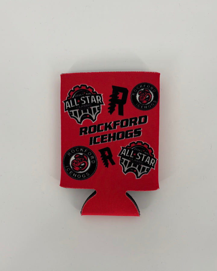 Rockford IceHogs Red Koozie