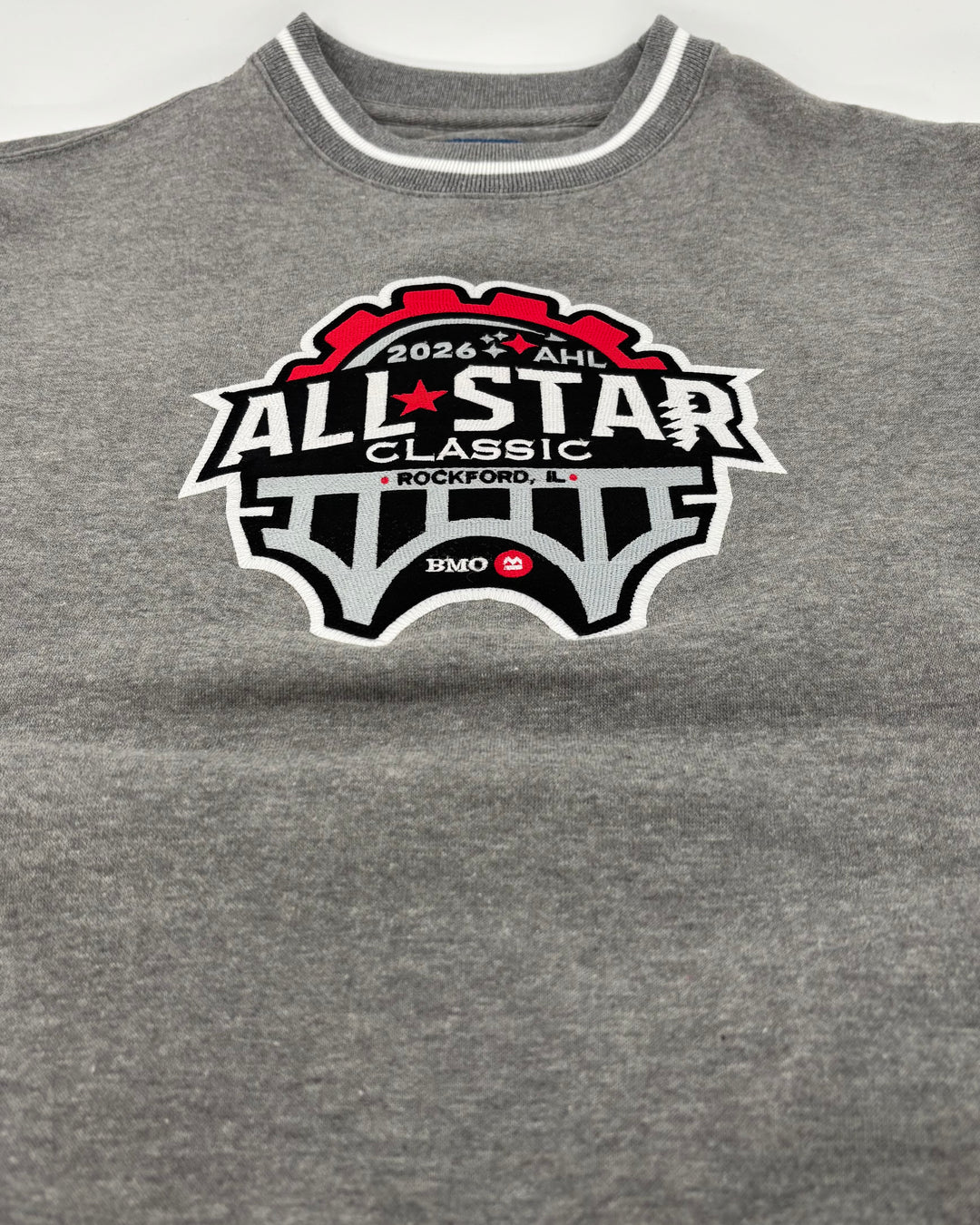 Rockford IceHogs Grey Varsity Rib All Star Crewneck