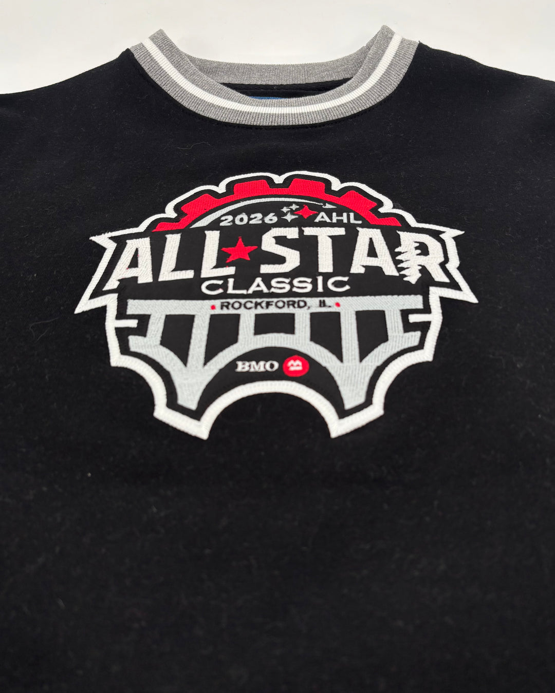 Rockford IceHogs Black Varsity Rib All Star Crewneck