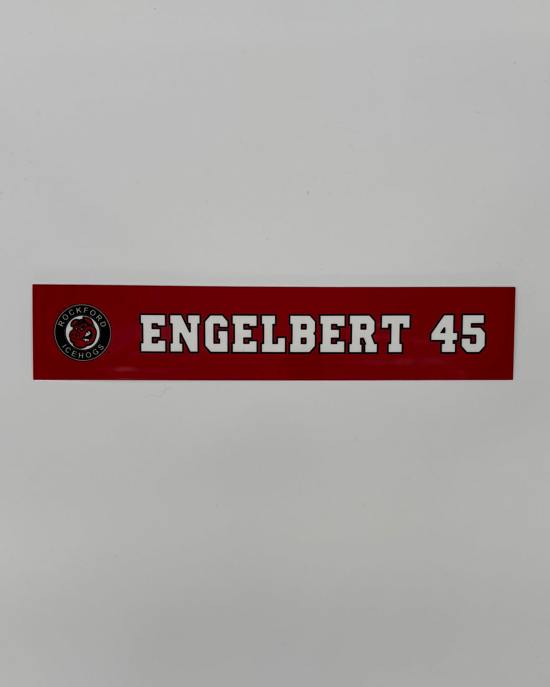 Rockford IceHogs Jamie Engelbert Locker Nameplate