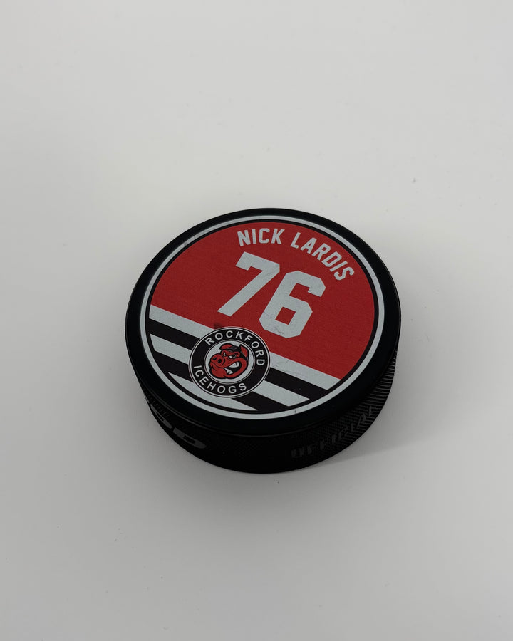 Rockford IceHogs Nick Lardis Puck