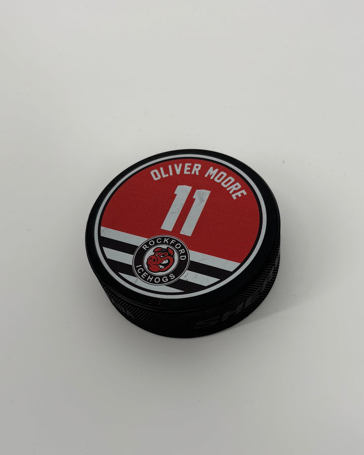 Rockford IceHogs Oliver Moore Puck