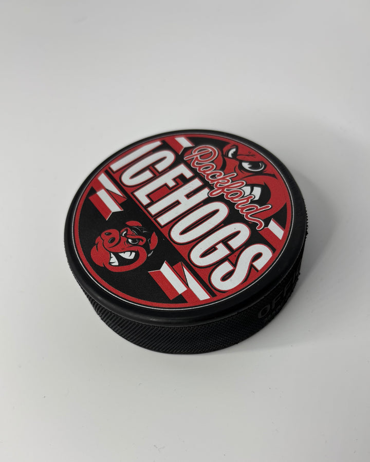 Rockford IceHogs Ribbon Puck