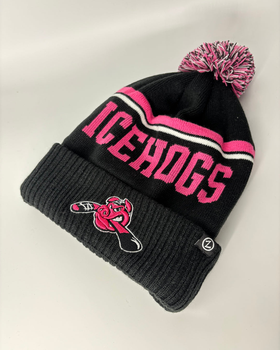 Rockford IceHogs Zephyr Pink Knit Hat