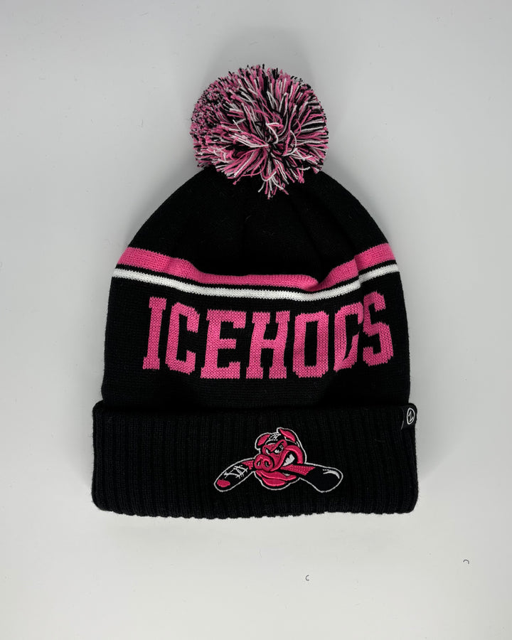 Rockford IceHogs Zephyr Pink Knit Hat