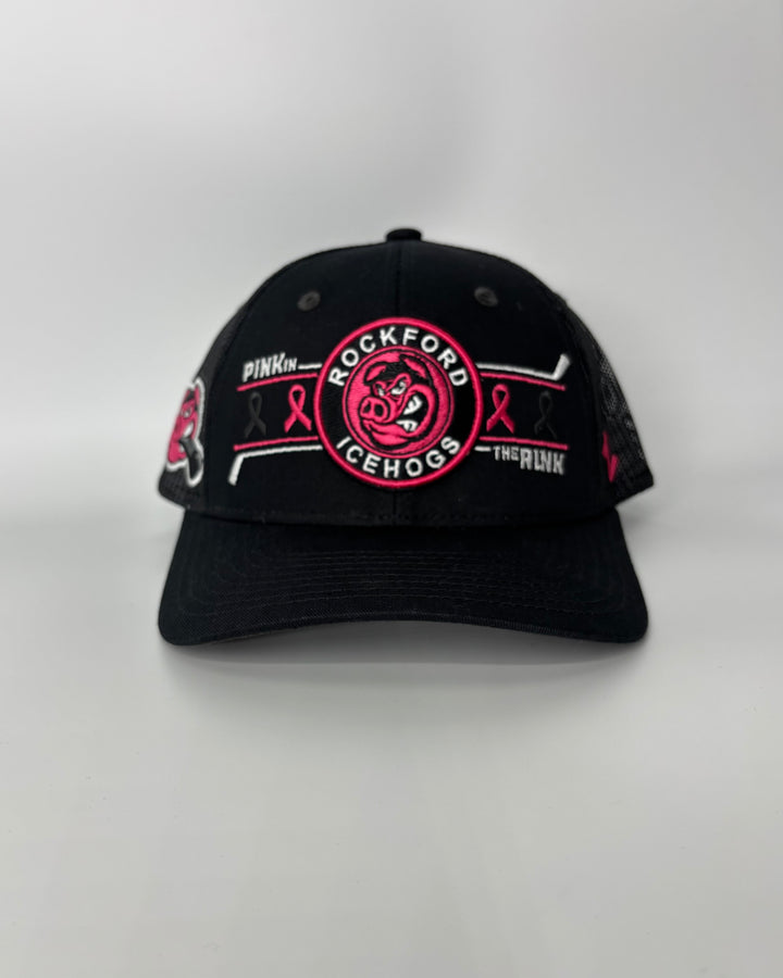 Rockford IceHogs Zephyr Pink Tough Adjustable Hat