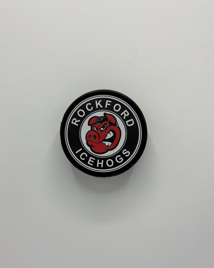 Rockford IceHogs Primary Medallion Puck