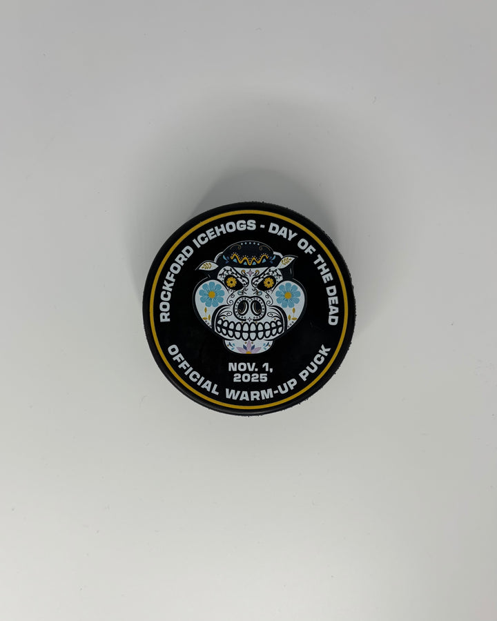 Rockford IceHogs Day of the Dead Official Warm Up Puck
