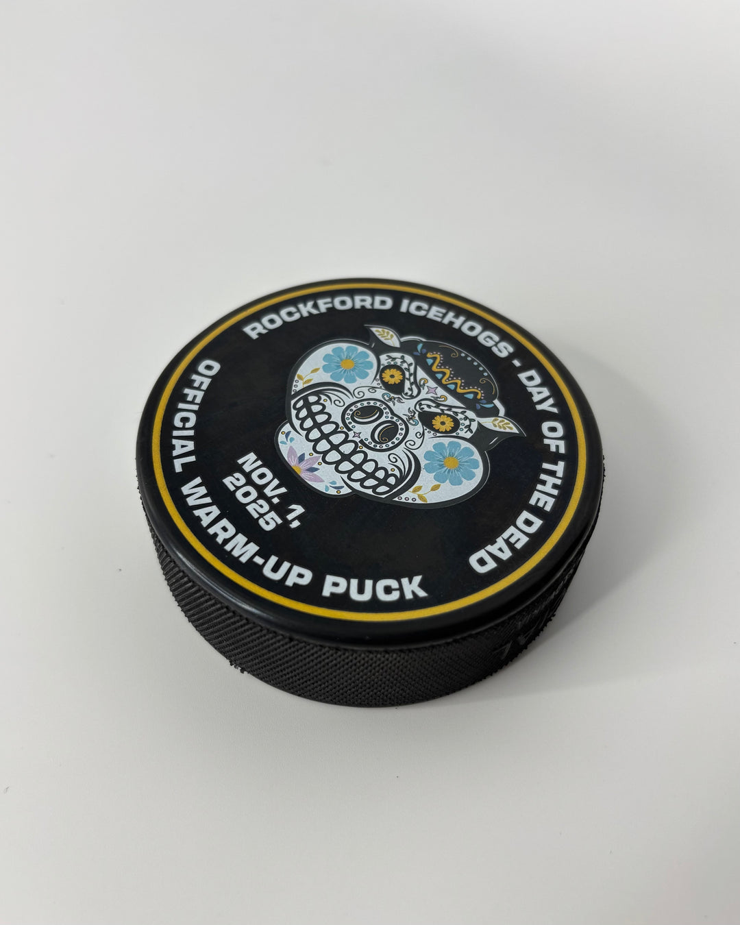 Rockford IceHogs Day of the Dead Official Warm Up Puck