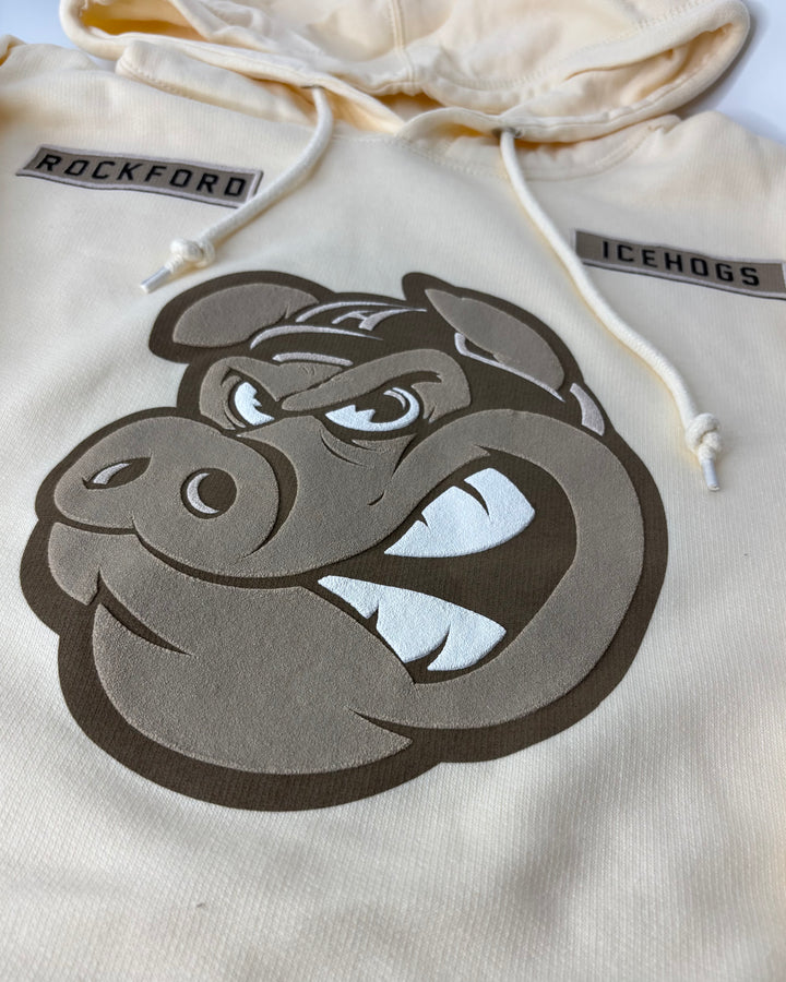 Rockford IceHogs Neutral Bone Hoodie