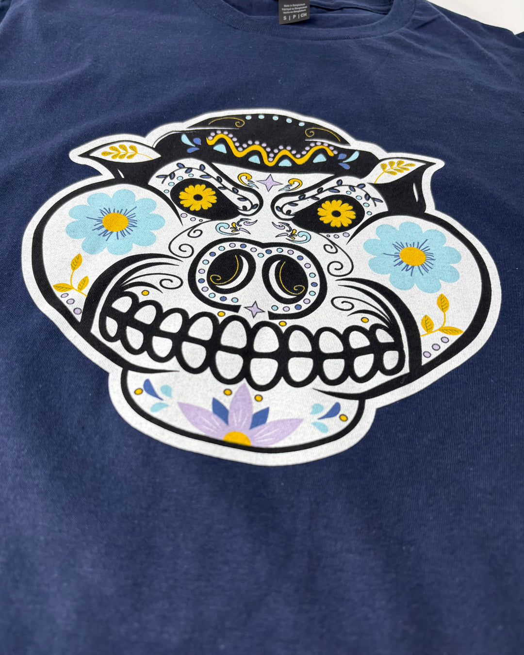 Rockford IceHogs Day of the Dead Navy Tee