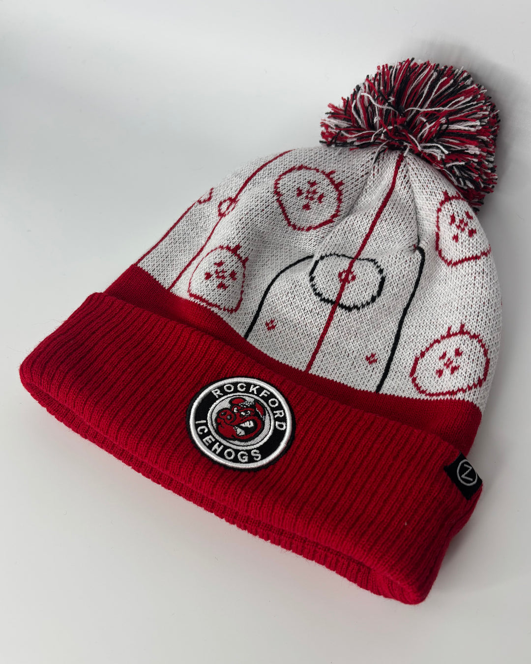 Rockford IceHogs Zephyr Hockey Rink Knit Hat
